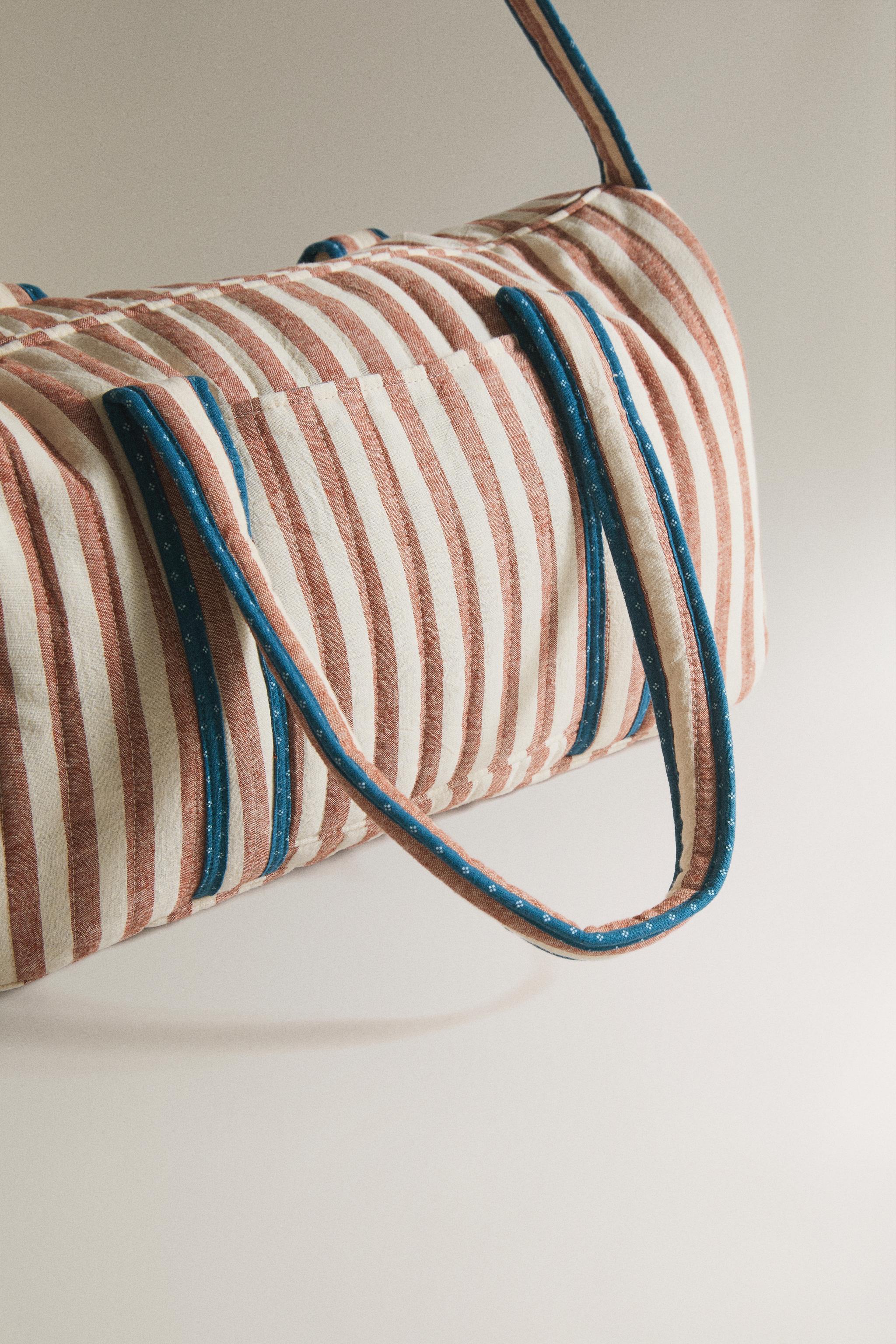 STRIPED DIAPER BAG